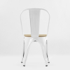 Стул Tolix Style Wood белый
