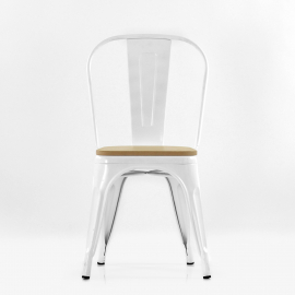Стул Tolix Style Wood белый