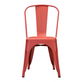 Стул Tolix style Коралловый красный