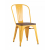 Стул Tolix style wood желтый