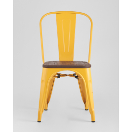 Стул Tolix style wood желтый