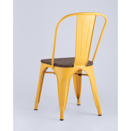 Стул Tolix style wood желтый