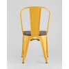 Стул Tolix style wood желтый