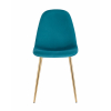 Стул Валенсия SN велюр аквамарин золотые ножки