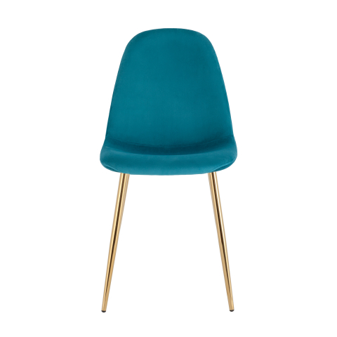 Стул Валенсия SN велюр аквамарин золотые ножки