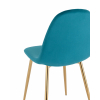 Стул Валенсия SN велюр аквамарин золотые ножки
