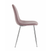 Стул Валенсия SN велюр розовый хромированные ножки