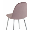 Стул Валенсия SN велюр розовый хромированные ножки