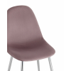 Стул Валенсия SN велюр розовый хромированные ножки