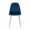 Стул Валенсия SN велюр темно-синий золотые ножки