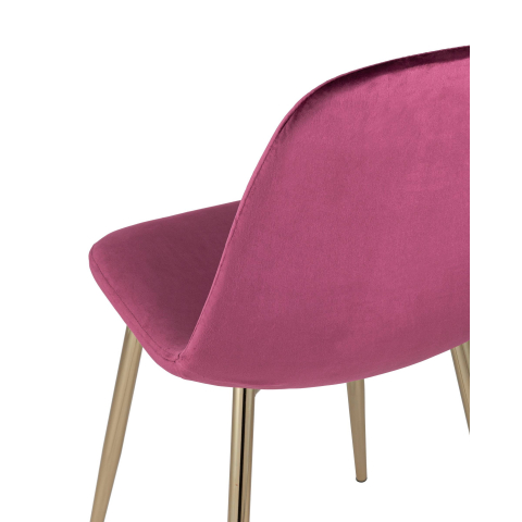 Стул Валенсия велюр бордо золотые ножки