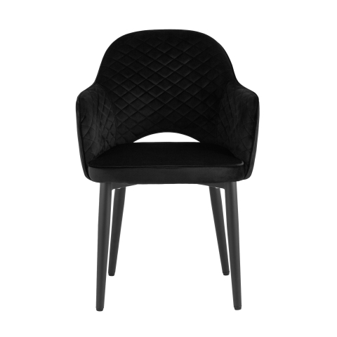 Стул Венера диамант велюр черный