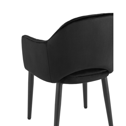 Стул Венера диамант велюр черный