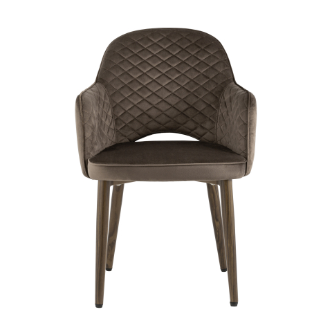 Стул Венера диамант велюр коричневый