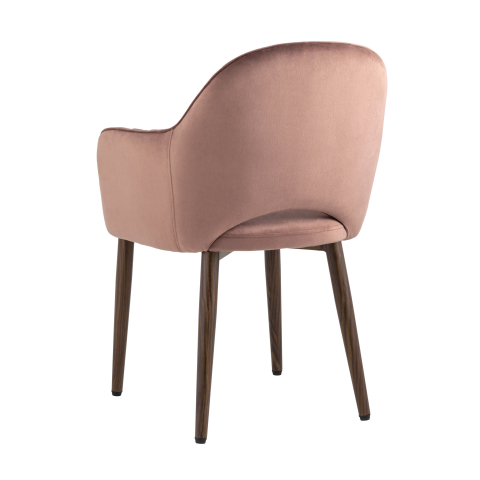 Стул Венера диамант велюр пыльно-розовый