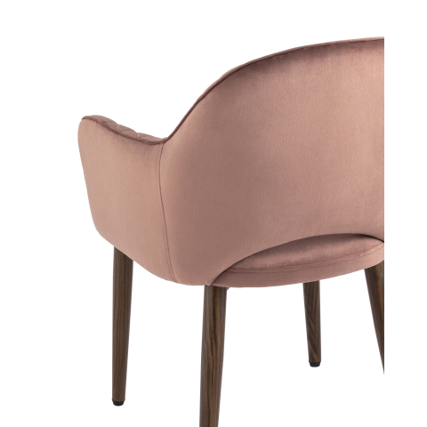 Стул Венера диамант велюр пыльно-розовый