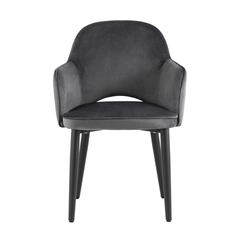 Стул Венера велюр серый