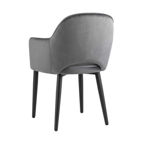 Стул Венера велюр серый