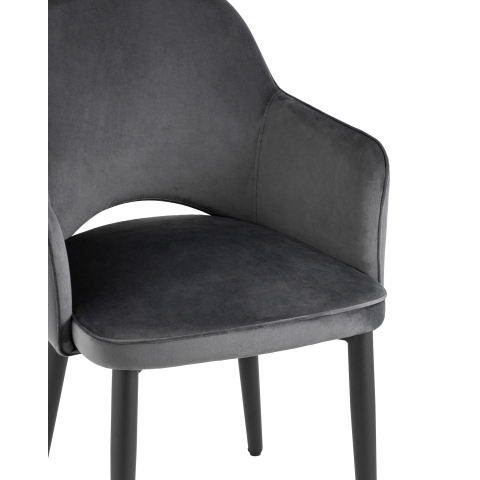 Стул Венера велюр серый