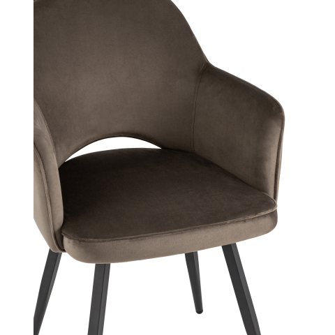 Стул Венера вращающийся велюр коричневый