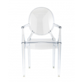 Стул Victoria Ghost с подлокотниками прозрачный