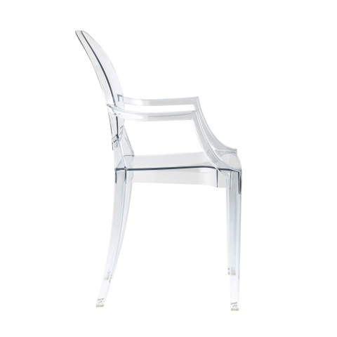 Стул Victoria Ghost с подлокотниками прозрачный