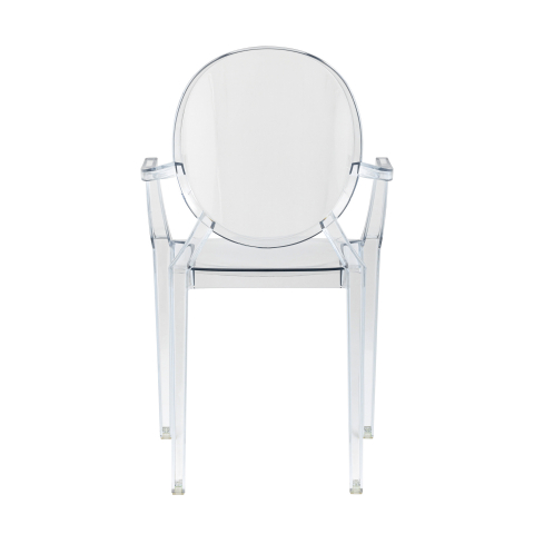 Стул Victoria Ghost с подлокотниками прозрачный