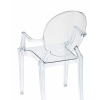 Стул Victoria Ghost с подлокотниками прозрачный