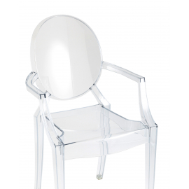 Стул Victoria Ghost с подлокотниками прозрачный