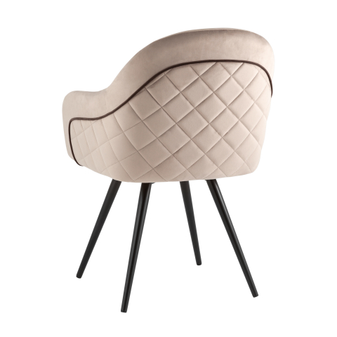 Стул вращающийся Новел велюр серо-коричневый