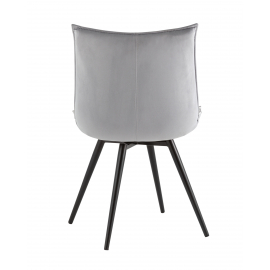 Стул вращающийся Робб велюр серый