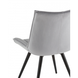 Стул вращающийся Робб велюр серый