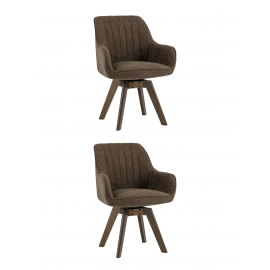 Стул вращающийся MANS коричневый 2 шт.