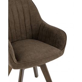 Стул вращающийся MANS коричневый 2 шт.