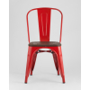 Стул Tolix WOOD красный глянцевый