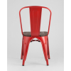 Стул Tolix WOOD красный глянцевый