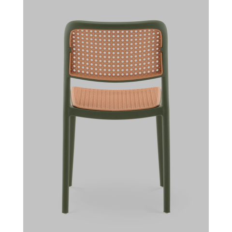 Стул Yona пластиковый зелёный