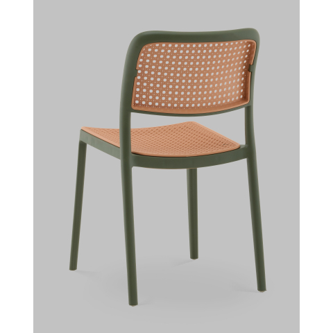 Стул Yona пластиковый зелёный