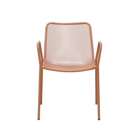 Металлический стул Зевс темно-коралловый