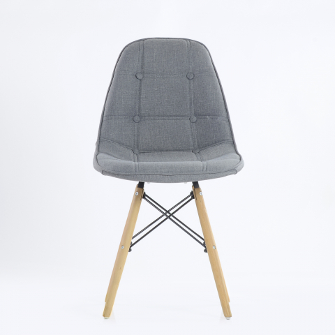 Мягкий стул Eames Soft светло-серая ткань
