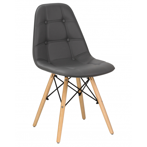 Мягкий стул Eames soft серый