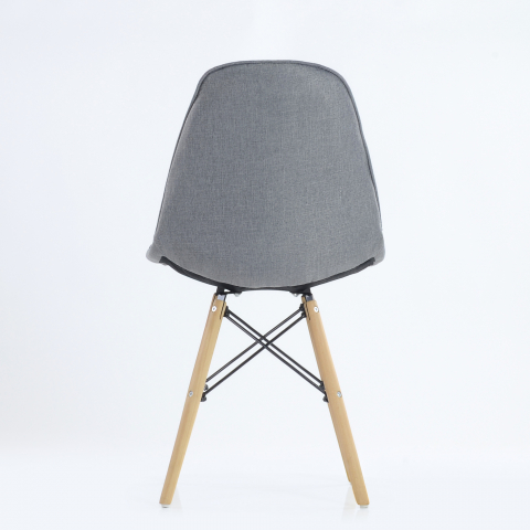 Мягкий стул Eames Soft светло-серая ткань