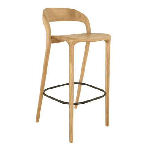 Деревянный барный стул Осмо цвет натуральный дуб
