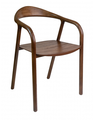 Деревянное кресло Осмо с подлокотниками цвет терра