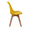 Стул Роберт желтый с мягким сиденьем
