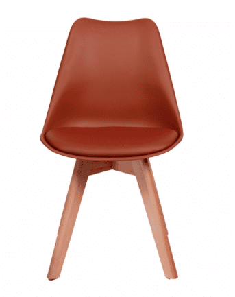 Стул Роберт коричневый с мягким сиденьем