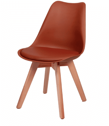 Стул Роберт коричневый с мягким сиденьем