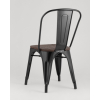Стул Tolix wood черный глянец