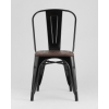 Стул Tolix wood черный глянец