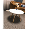 Круглый журнальный стол Eames белый
